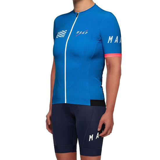 2019 Maillot Mujer Maap Tirantes Mangas Cortas Azul